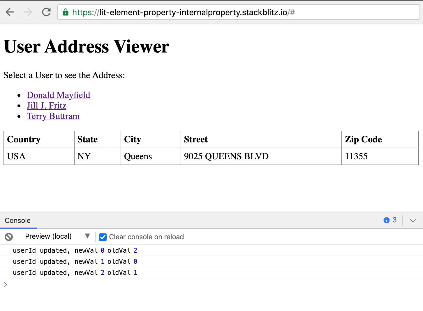 LitElement properties: @property vs @internalproperty