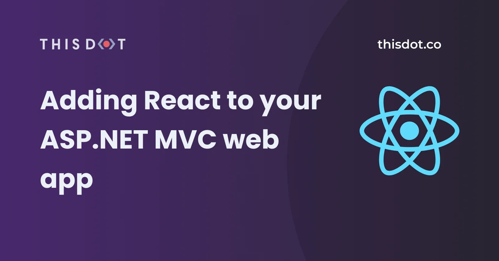 Adding React to your ASP.NET MVC web app 