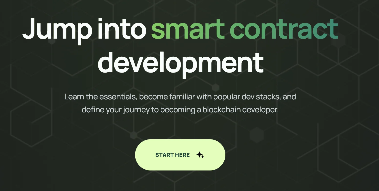 Blockchain Developer Education homepage