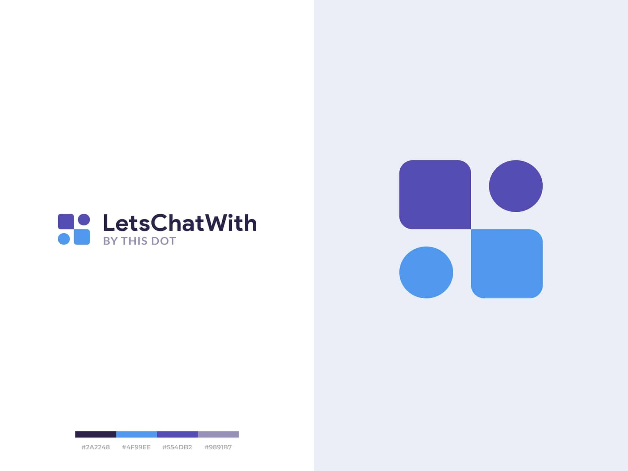 Let's Chat With logo design