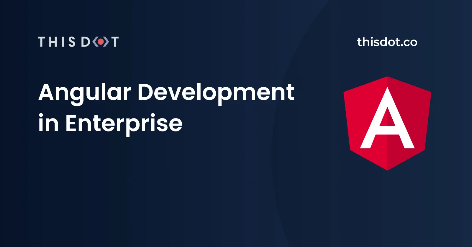 Angular Development in Enterprise cover image