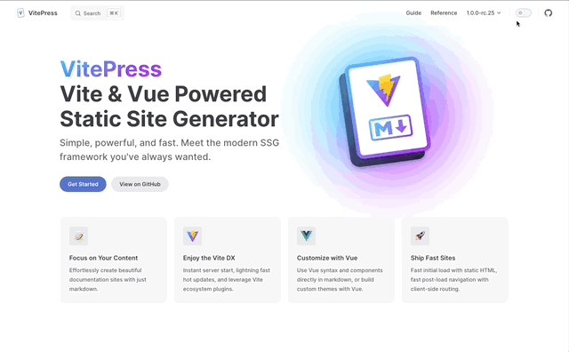 Vitepress website