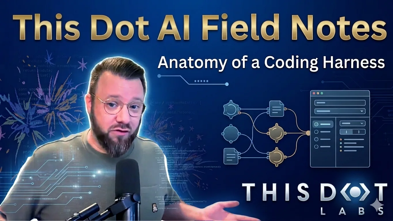 This Dot AI Field Notes - Anatomy of a Coding Harness cover image