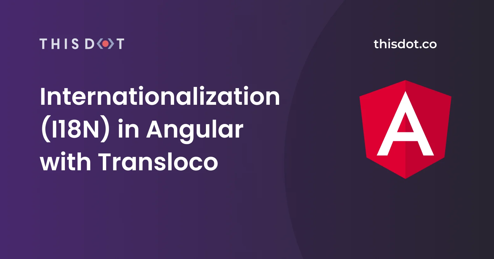 Internationalization (I18N) in Angular with Transloco cover image