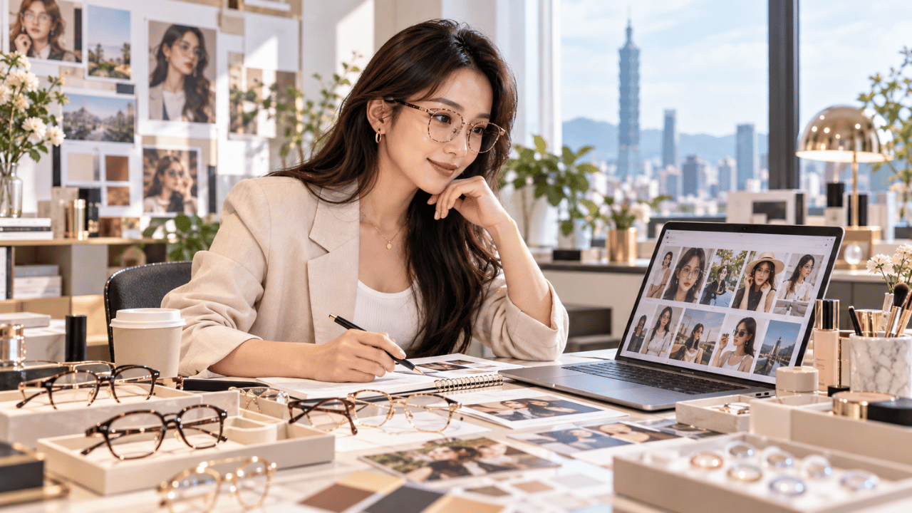從穿搭風格、粉絲需求到產品介紹能力，AD POST 網紅媒合協助眼鏡品牌依照不同產品定位，篩選符合合作需求的創作者