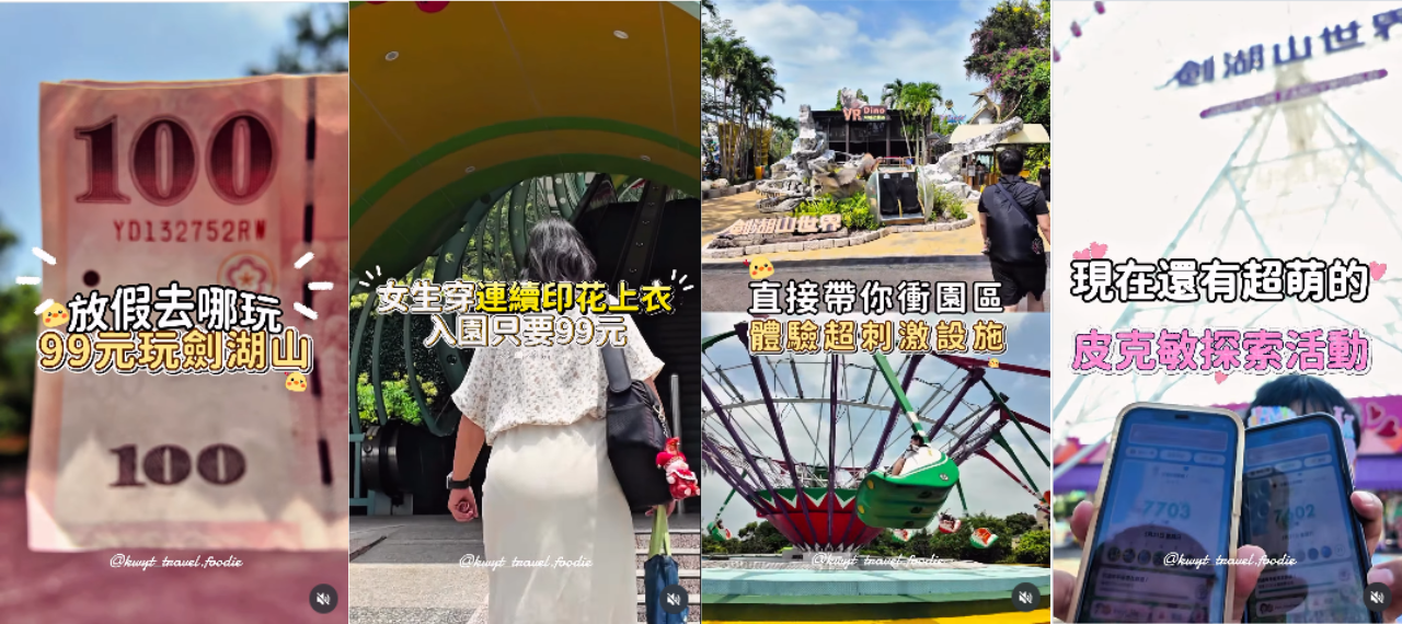 旅遊創作者介紹劍湖山世界門票優惠與園區設施的網紅行銷案例