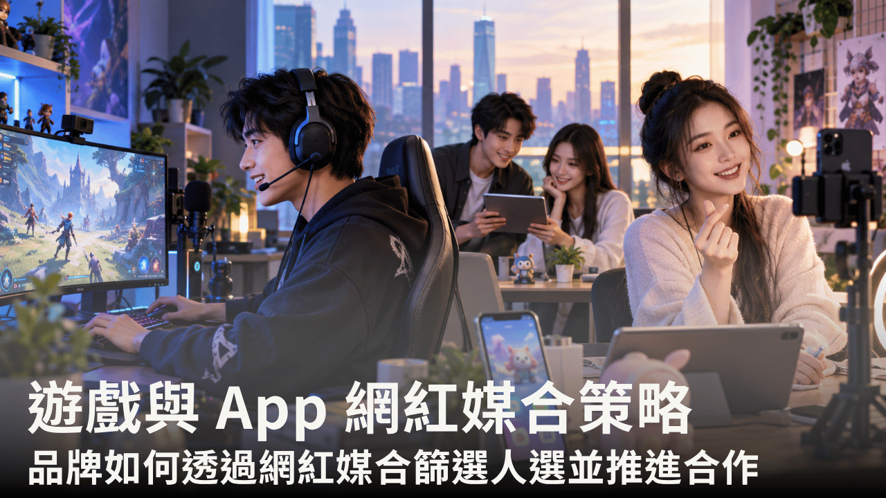 遊戲與 App 網紅媒合策略：品牌如何透過網紅媒合篩選人選並推進合作