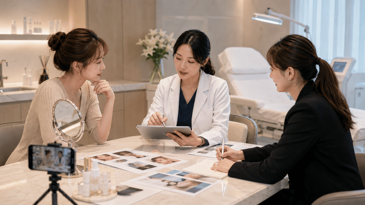 AD POST 網紅媒合協助診所安排療程前、中、後的合作流程與內容規劃