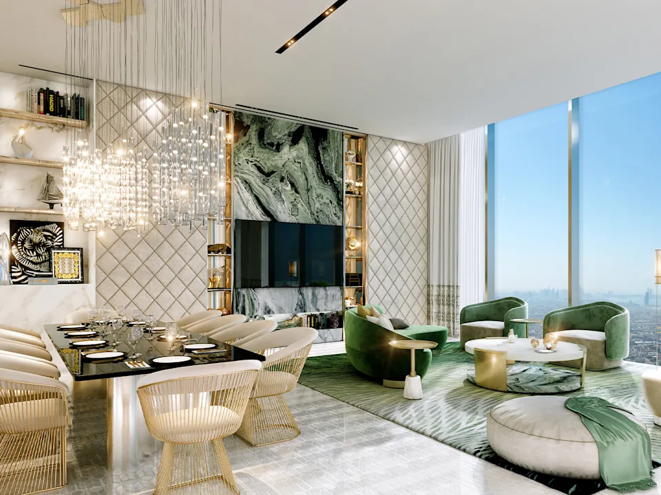 DAMAC Hills 2 garden terrace with family outdoor living