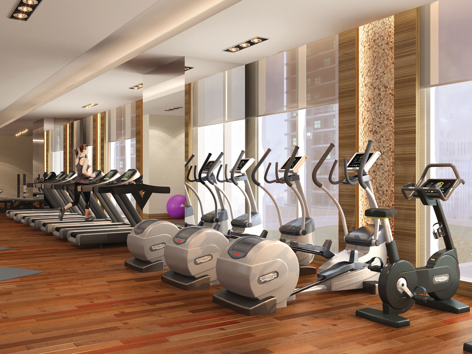 Elevate your fitness routine in a fully equipped centre with spaces designed for strength, cardio, and personalised workouts.