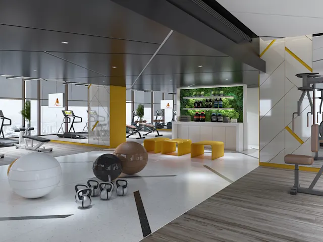 Erreichen Sie Ihre Fitnessziele in einem modernen Gym mit hochwertiger Ausstattung, inspirierendem Ambiente und allem, was Sie für einen aktiven und gesunden Lebensstil brauchen.