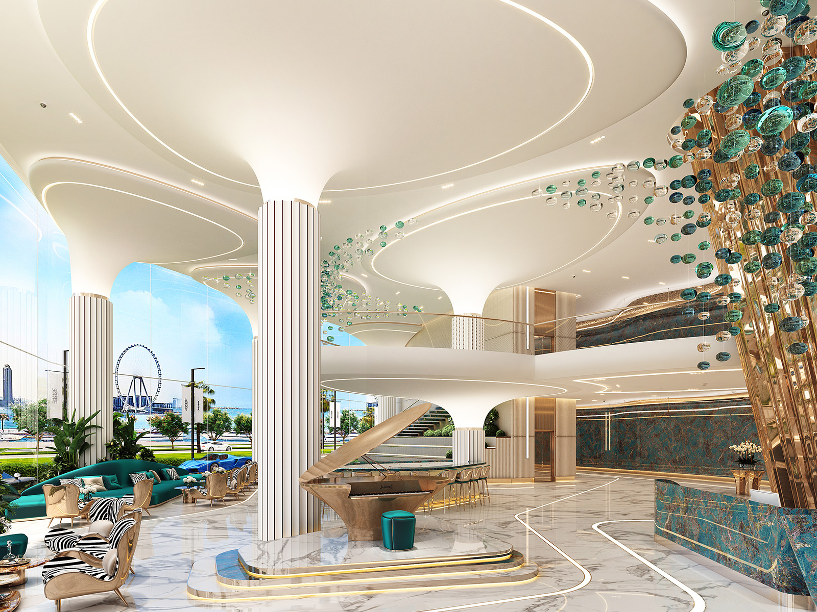 1BR - DAMAC Bay - 4x3 - 1