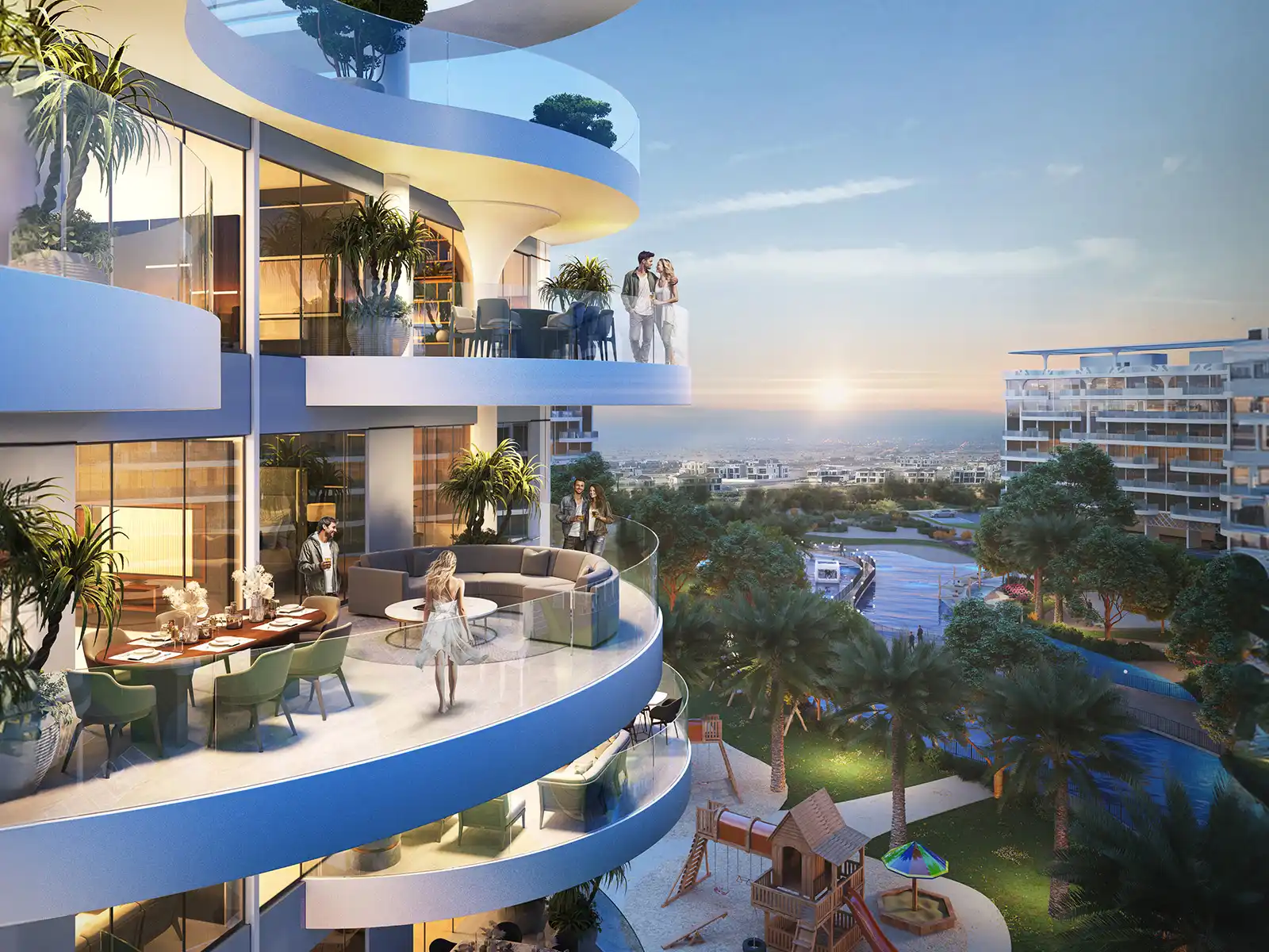 Lagoon Views, DAMAC Lagoons — landscaped water features
