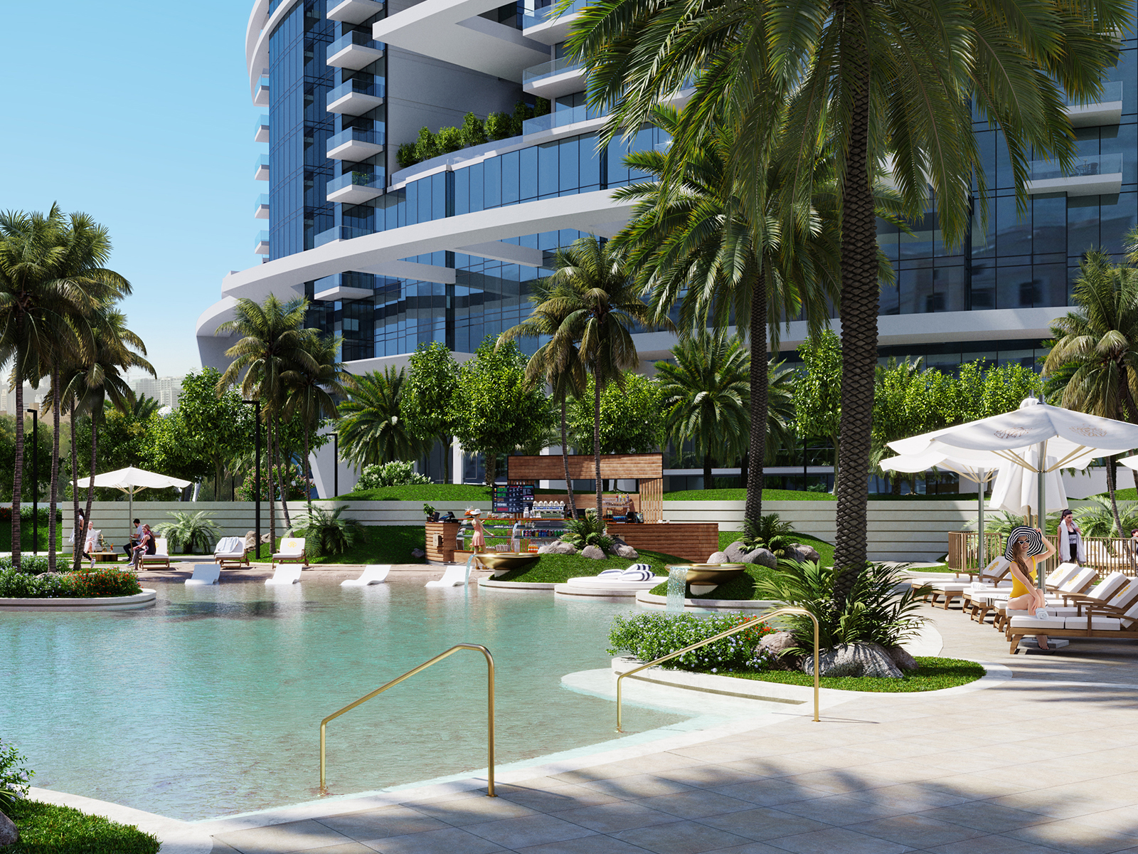 Soak up the sun and breeze without leaving home. Slip into your flip flops and stroll to the 900 sqm pool for ultimate relaxation and leisure.