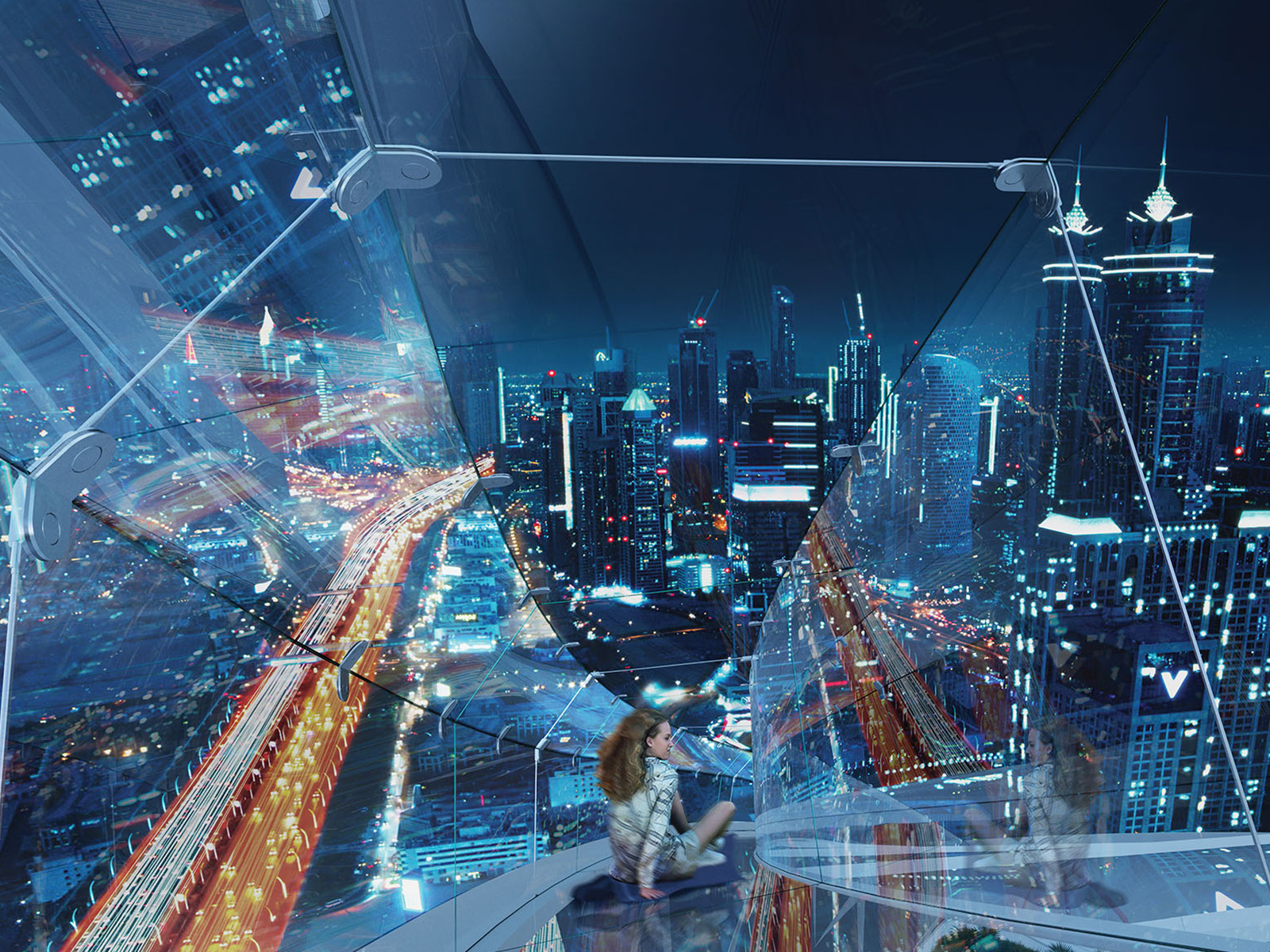 Enjoy the excitement of the slide, a thrilling ride that offers panoramic views and an unforgettable experience high above the city.