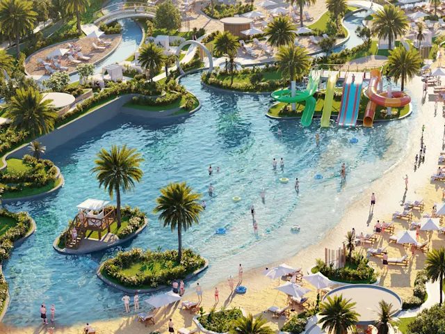 Profitez du soleil entre ambiance plage et parc aquatique : vagues, sable, détente et expériences ludiques pour tous.

