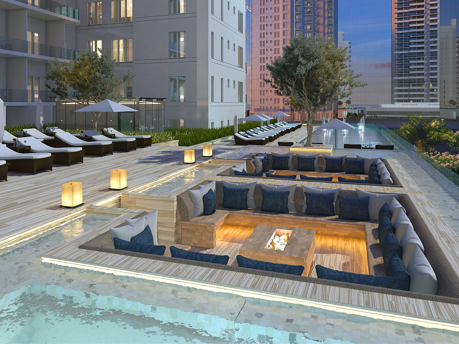 Unwind in the temperature-controlled pool, surrounded by serene landscapes, offering the perfect retreat to relax and refresh.