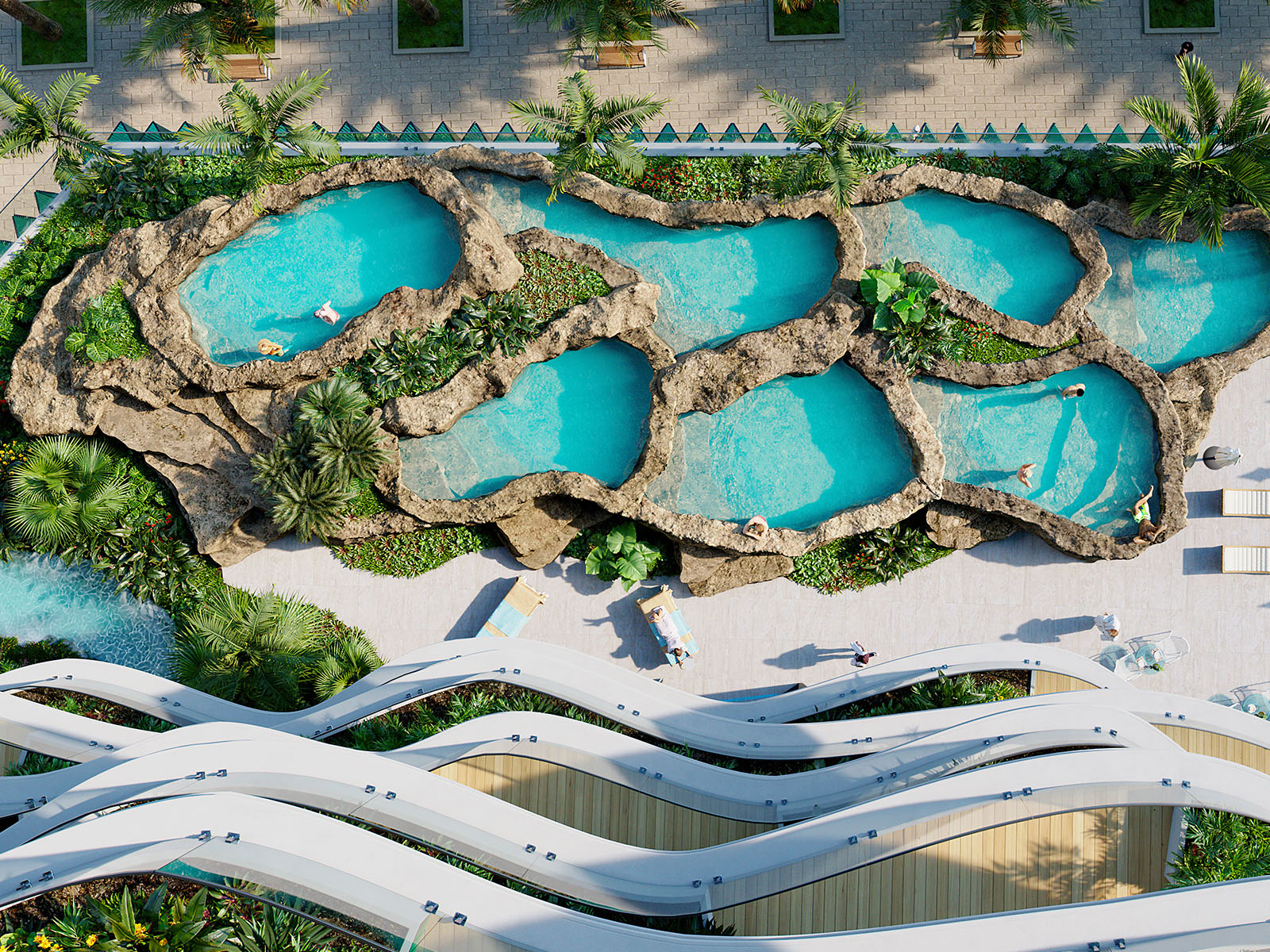 Experience seven revitalising baths designed to detoxify your body and rejuvenate your skin, each a unique tonic for relaxation and youthful radiance.