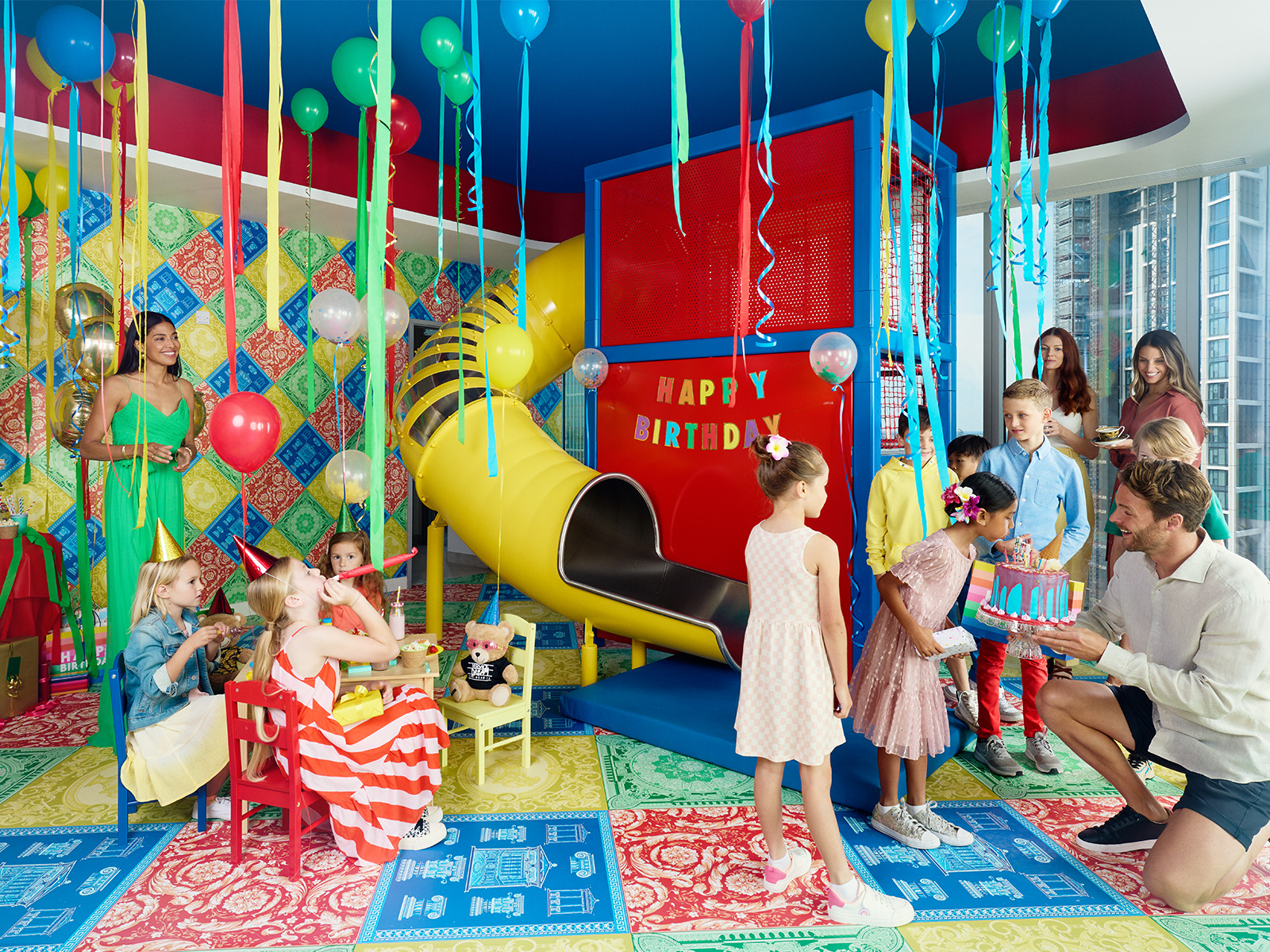 Let the little ones explore and have fun in our vibrant kids' play area, designed for endless entertainment and creative play.