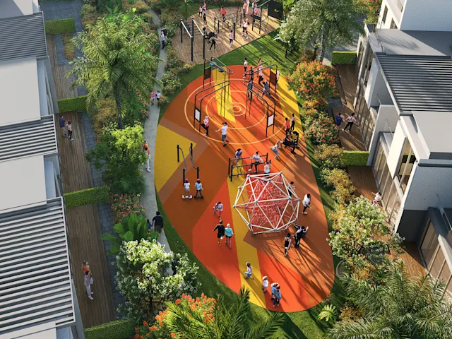 Reach new heights in this dynamic outdoor space, where playful movement and fitness invigorate your body, mind, and spirit.
