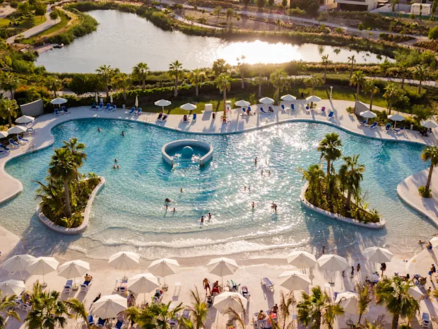 Bringing the essence of California cool, this hotspot features a trendy wave pool, beach vibes, and ocean-like waves, perfect for fun or relaxing under the sun.