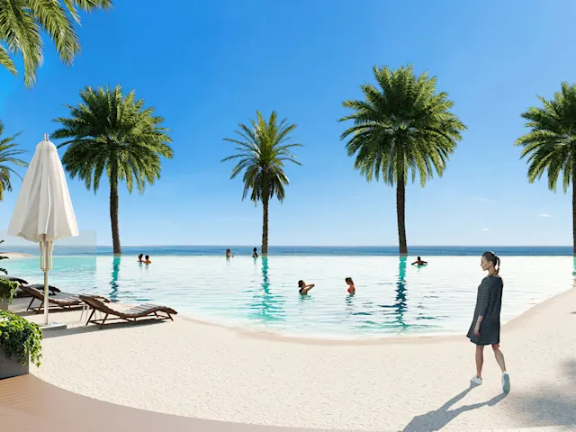 Relax and soak up the sun at the beach, where soft sands meet crystal-clear waters, providing a serene escape in the heart of the city.
