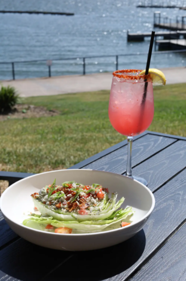 Cobb Salad and Drink