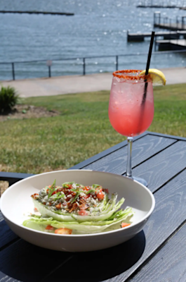 Cobb Salad and Drink