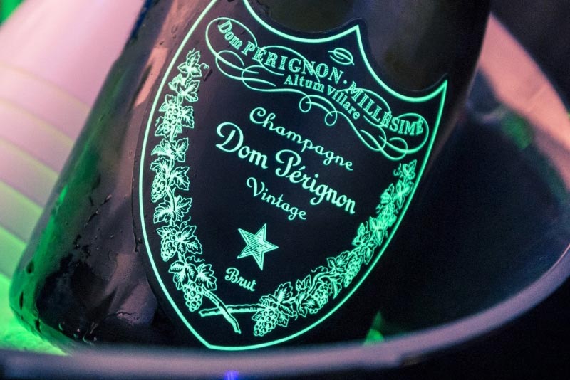 custom bottle dom perignon luminous