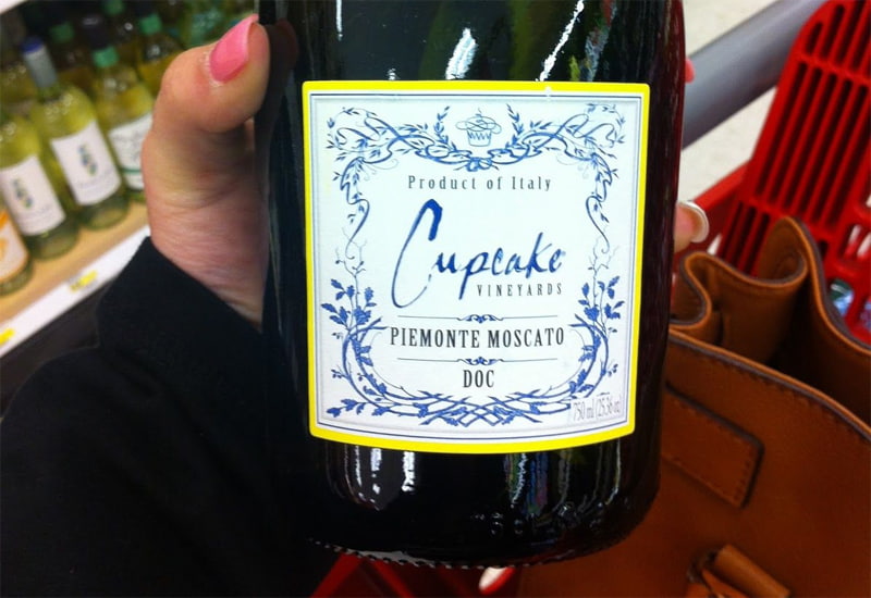 Cupcake shop moscato wine