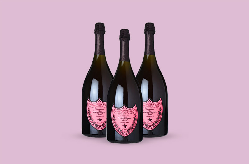 LADY GAGA Dom Perignon Rose Luminous Light-up LED Champagne Dp 
