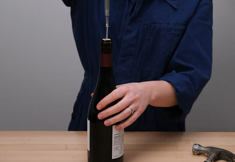 how to open a wine bottle with a lighter