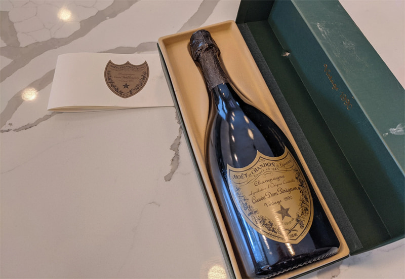The Elegant Dom Perignon 1990 Champagne