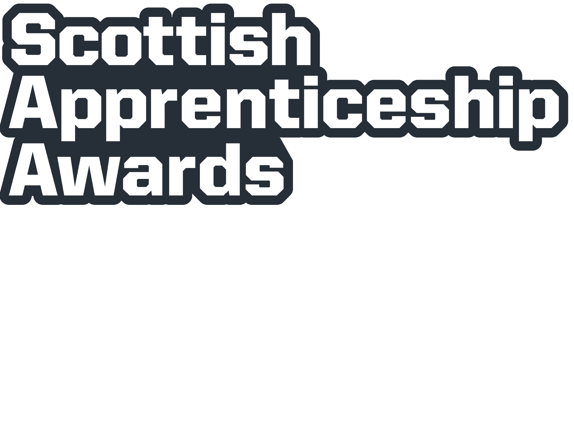 Scottish Apprenticeship Awards logo and SP Energy Sponsorship logo