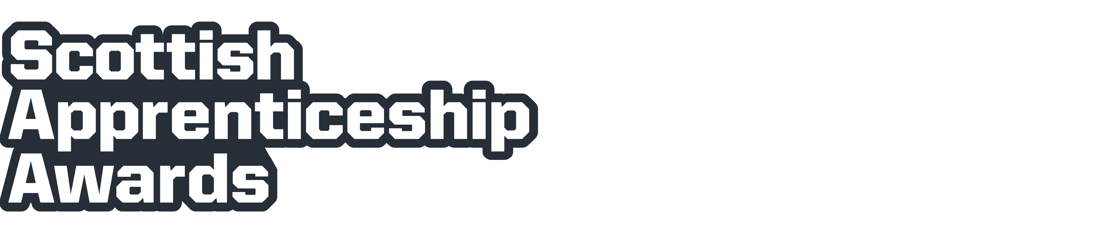 Scottish Apprenticeship Awards logo and SP Energy Sponsorship logo