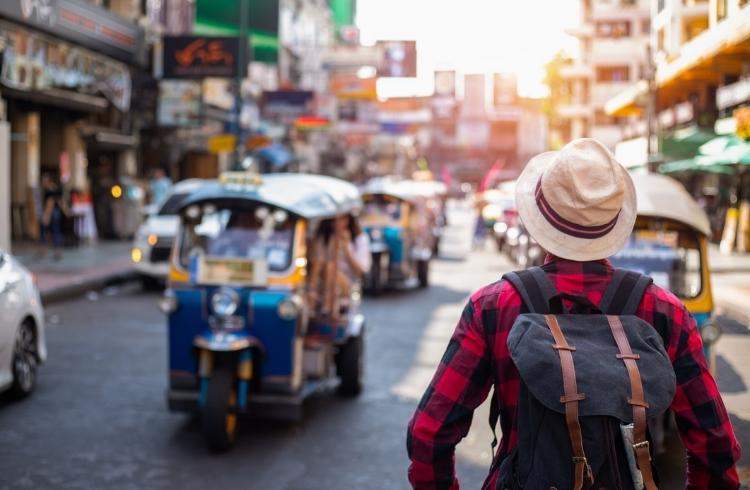 A traveller in Thailand