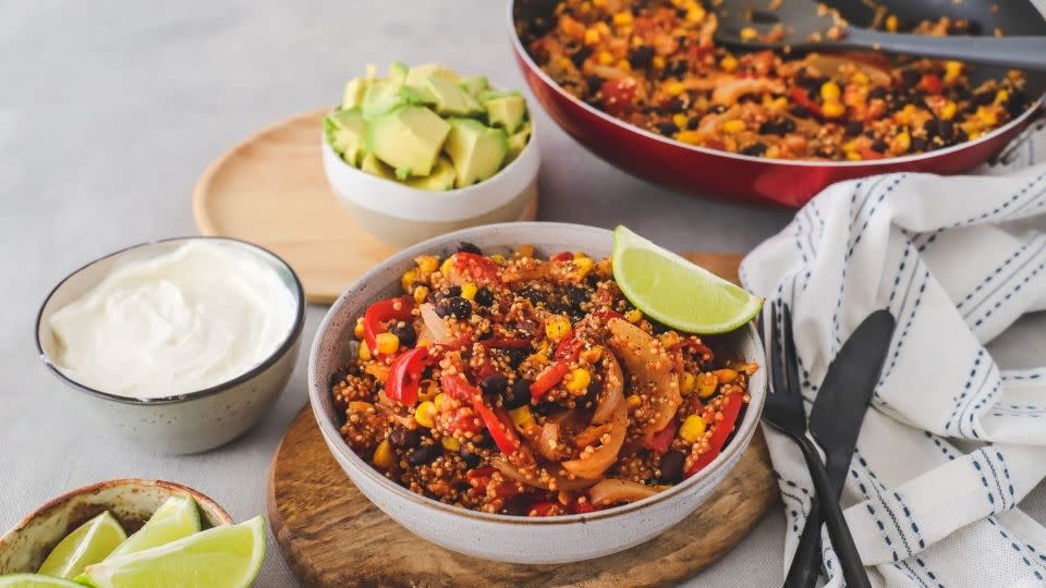 Mexican Quinoa & Black Bean Bowl Recipe | nib