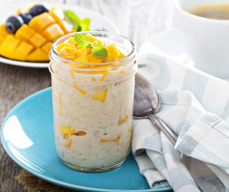 Healthy mango and lime rice pudding recipe | nib
