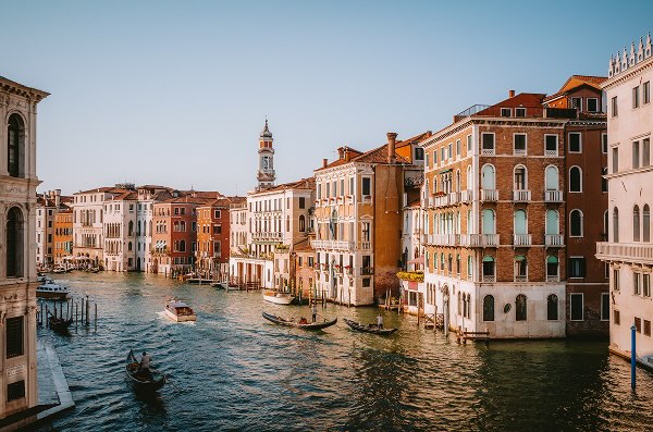 A shot of the Venetian canals