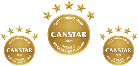 Three Canstar awards winner logos