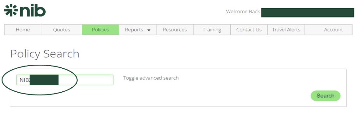 Policy search