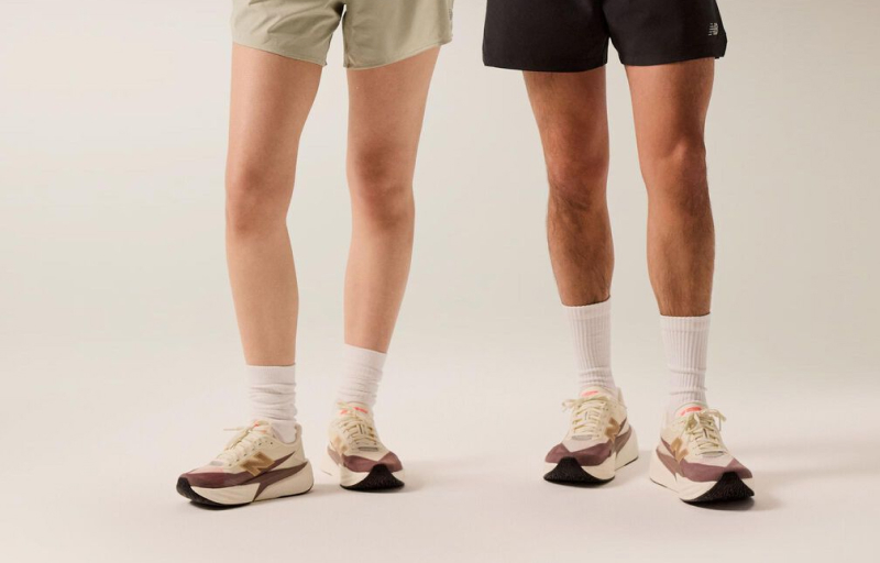 Two people wearing new balance shoes.