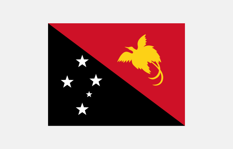 Flag of Papau New Guinea