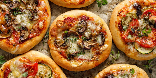 Mini Mushroom Pizza