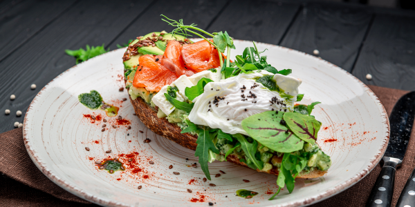 Avocado and Pesto Egg Toast