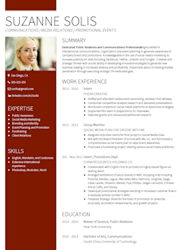 Cv Templates 20 Options To Improve Your Cv Visualcv