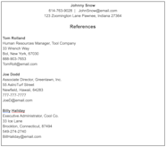 How To List References On A Resume