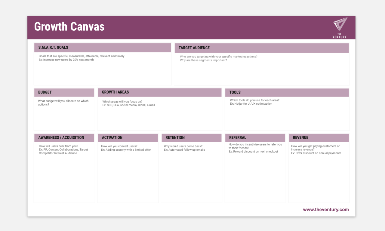 Template cover of Growth Hacking Canvas