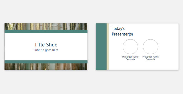 Template cover of Bamboo Forest Presentation Theme