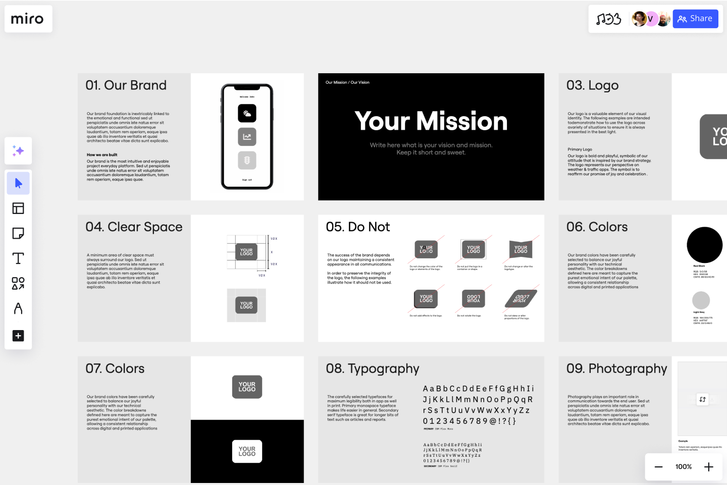 FREE Brand Guidelines Template & Example | Miro 2026